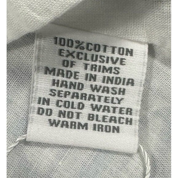 Chakeris Charleston Off The Shoulder Blouse Women’s M Blue Geometric Cut Out NWT - Picture 5 of 10